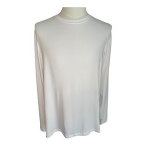 90 Degree by Reflex Women's Long Sleeve Top Athletic Super‎ Soft White Medium